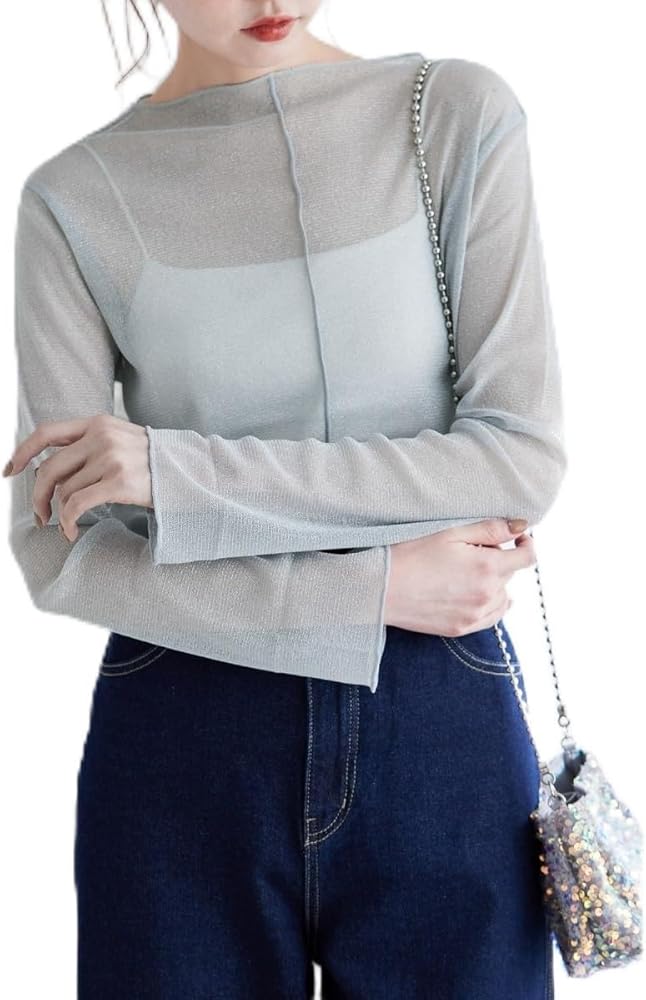 Amazon | [ロペピクニック] 2WAY/シアーラメメロートップス サックス